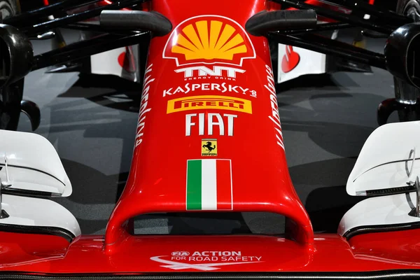 Scarperia Mugello November 2021 Details Ferrari Emblem Formula Cars Display — 스톡 사진