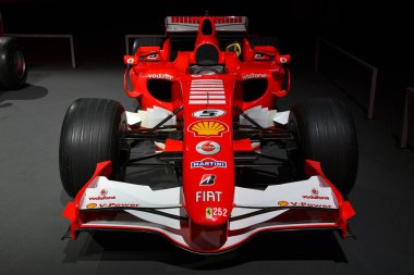 Scarperia, Mugello - 19 Kasım 2021: Ferrari Formula 1 F2004 İtalya 'daki Mugello Pisti Finali Mondiali Ferrari 2021 sırasında sergilenmektedir.