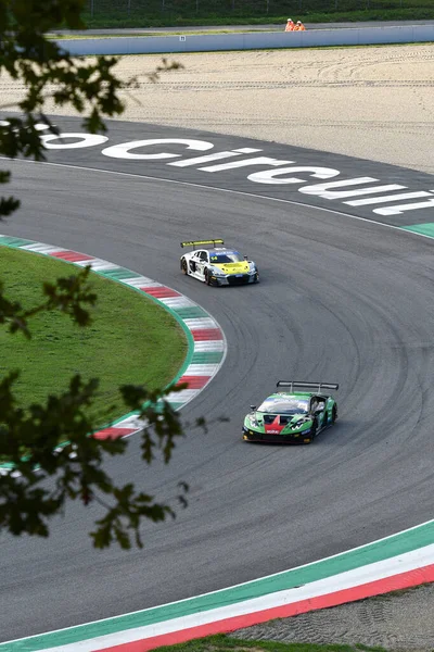 Mugello Circuit Италия Октября 2021 Года Lamborghini Huracan Evo Команды — стоковое фото