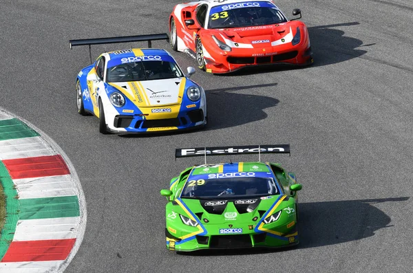 Circuito Mugello Itália Outubro 2021 Lamborghini Huracan Gt3 Evo Equipe — Fotografia de Stock