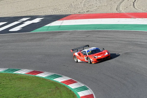 ムジェロ サーキット イタリア 2021年10月8日 フェラーリ488 Gt3 Evo Team Kessel Racing — ストック写真