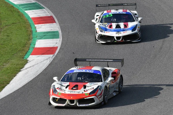 Mugello Circuit Italy October 2021 Ferrari 488 Challenge Evo Team — Foto de Stock