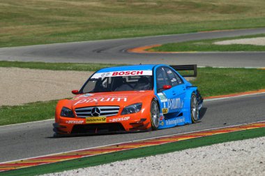 Mugello Pisti, İtalya 2 Mayıs 2008: Mathias Lauda Mugello PIXUM Yarışı sırasında AMG Mercedes C-Klasse 2008 ile yarıştı.