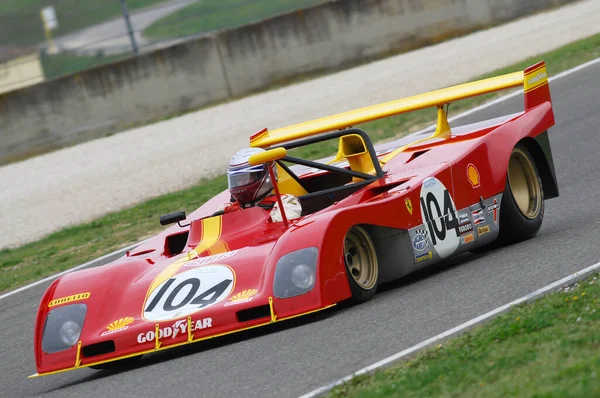 Scarperia Mugello März 2008 Unbekannter Fährt Ferrari 312 Baujahr 1971 — Stockfoto