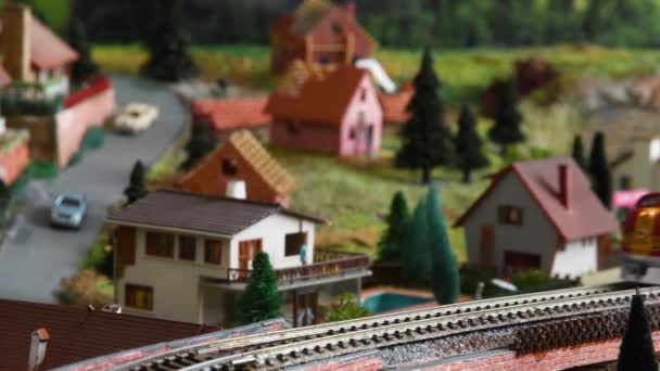 Florence January 2022 Model Train Miniature Model Railway Miniature Model — Stock Video