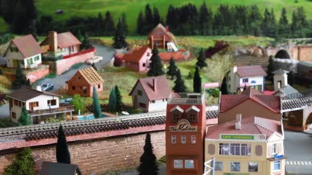 Florencja Styczeń 2022 Model Pociągu Miniaturze Modelowa Kolej Miniaturowy Model — Wideo stockowe