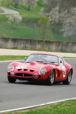 Scarperia, Mugello 5 Mart 2008: Mugello Pisti 'ndeki antrenman sırasında bilinmeyen Ferrari 250 GTO yılı. İtalya