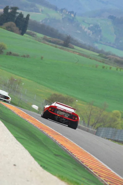 Scarperia Mugello Marzo 2008 Guida Sconosciuta Ferrari 512 Anno 1979 — Foto Stock