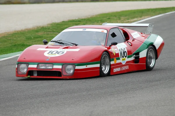 Scarperia Mugello March 2008 Unknown Driving Ferrari 512 Year 1979 — Stock Photo, Image