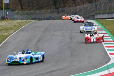 Scarperia, 3 Nisan 2022: Matra M650S yıl 1970 ex Henri Pescarolo - Jack Brabham Mugello Classic 2022 sırasında İtalya Mugello Pisti 'nde görev yapıyordu.