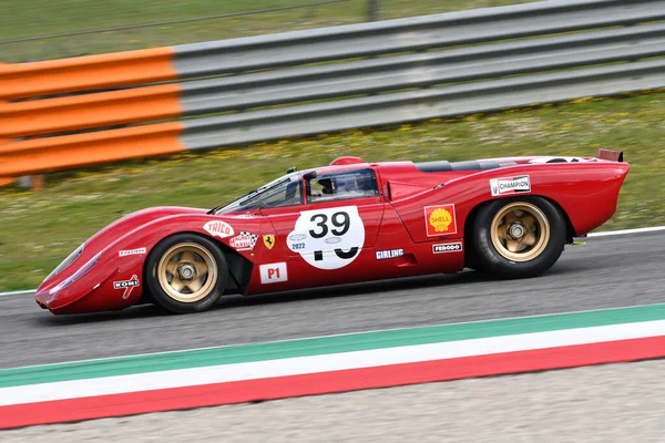 Scarperia April 2022 Ferrari 312 1969 Pedro Rodriguez Aktion Mugello — Stockfoto