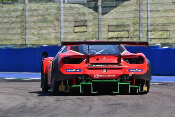 Imola Mayo 2022 Ferrari 488 Gte Evo Rinaldi Racing Equipo —  Fotos de Stock