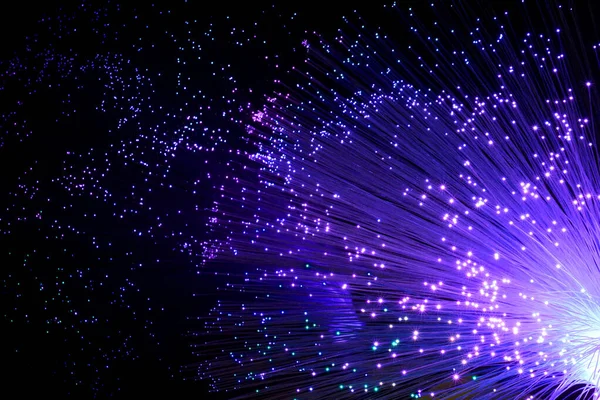 Fiber Optic Purple Light Source Abstract Background — Stock Photo, Image