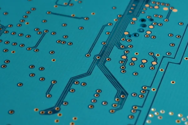 Circuit Board Close Printed Electronic Board — Stockfoto