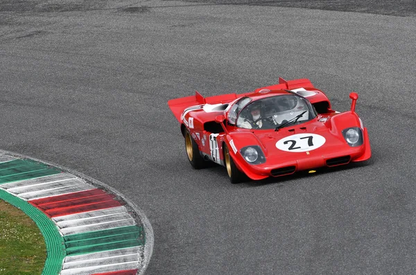 Scarperia 2022 Április Ferrari 512 1970 Akció Közben Mugello Classic — Stock Fotó