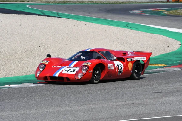 Scarperia April 2022 Lola T70 Iii Year 1969 Action Mugello — Stockfoto