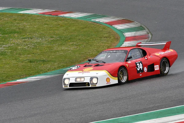 Scarperia Abril 2022 Ferrari 512 Ano 1980 Ação Durante Mugello — Fotografia de Stock