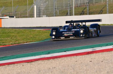 Scarperia, 3 Nisan 2022: Riley & Scott MK III C yılı 2003 Mugello Classic 2022 tarihinde İtalya 'daki Mugello Circuit.