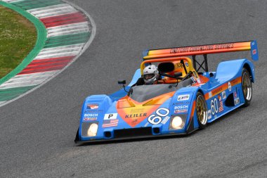 Scarperia, 3 Nisan 2022: Kopf Keiler K II Prototip 1998 Mugello Classic 2022 sırasında İtalya 'daki Mugello Pisti' nde faaliyet gösterdi.