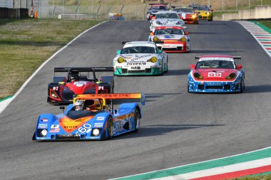 Scarperia, 3 Nisan 2022: Kopf Keiler K II Prototip 1998 Mugello Classic 2022 sırasında İtalya 'daki Mugello Pisti' nde faaliyet gösterdi.