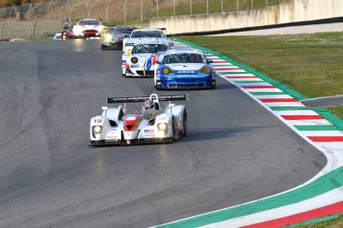 Scarperia, 3 April 2022: Panoz LMP 01 year 2001 in action during Mugello Classic 2022 at Mugello Circuit in Italy.