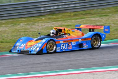Scarperia, 3 Nisan 2022: Kopf Keiler K II Prototip 1998 Mugello Classic 2022 sırasında İtalya 'daki Mugello Pisti' nde faaliyet gösterdi.