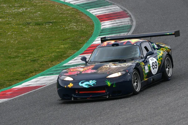 Scarperia April 2022 Chrisler Viper Gts Gt1 Action Mugello Classic — Foto de Stock