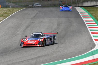 Scperia, 3 Nisan 2022: Spice SE89C yıl 1989 Mugello Classic 2022 'de İtalya Mugello Pisti' nde.