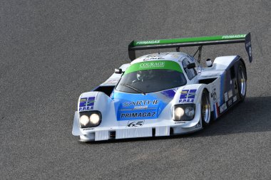 Scarperia, 3 Nisan 2022: 1993 yılında Mugello Classic 2022 'de İtalya' daki Mugello Pisti 'nde Cesaret C30LM yılı.