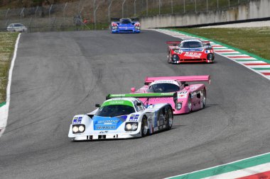 Scarperia, 3 Nisan 2022: 1993 yılında Mugello Classic 2022 'de İtalya' daki Mugello Pisti 'nde Cesaret C30LM yılı.