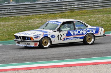 Scarperia, 3 April 2022: BMW 635 CSi Gr. 2 1983 driven by unknown in action during Mugello Classic 2022 at Mugello Circuit in Italy.