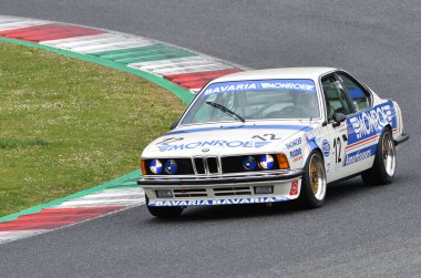 Scarperia, 3 April 2022: BMW 635 CSi Gr. 2 1983 driven by unknown in action during Mugello Classic 2022 at Mugello Circuit in Italy.