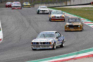 Scarperia, 3 April 2022: BMW 635 CSi Gr. 2 1983 driven by unknown in action during Mugello Classic 2022 at Mugello Circuit in Italy.