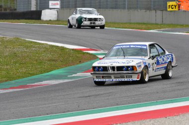 Scarperia, 3 April 2022: BMW 635 CSi Gr. 2 1983 driven by unknown in action during Mugello Classic 2022 at Mugello Circuit in Italy.