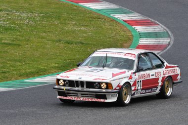 Scarperia, 3 April 2022: BMW 635 CSi Gr. 2 1983 driven by unknown in action during Mugello Classic 2022 at Mugello Circuit in Italy.