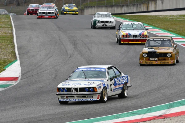 Scarperia, 3 April 2022: BMW 635 CSi Gr. 2 1983 driven by unknown in action during Mugello Classic 2022 at Mugello Circuit in Italy.
