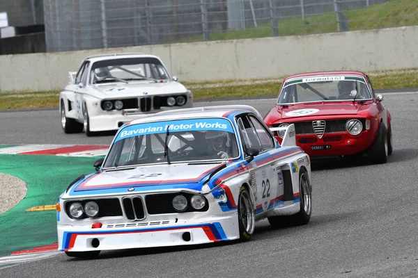 Scarperia April 2022 Bmw Csl 1975 Driven Unknown Action Mugello — ストック写真