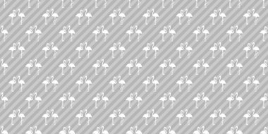 Kusursuz çizgili çapraz desen. Flamingolu soyut geometrik duvar kağıdı. Birbirine aşık kuşlar. Kusursuz bir doku. Çizgili arka plan. Afişler için yazdır. Sevgililer Günü