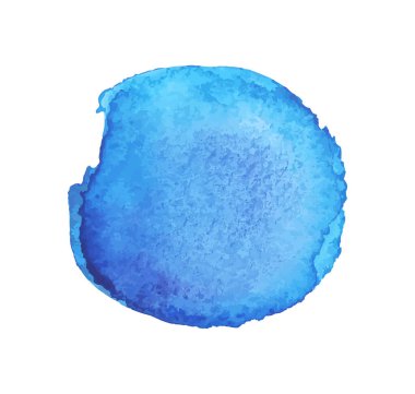 İzole edilmiş beyaz üzerinde renkli akvaryum lekesi. Renkli leke. Suluboya lekesi. Boya ve mürekkep lekeleri. Soyut leke