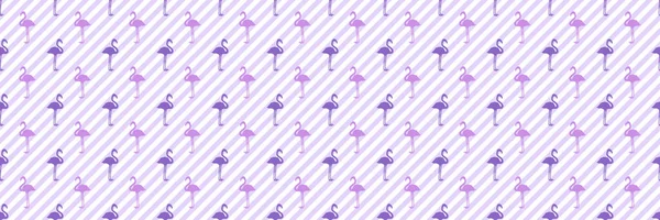 Бесшовный Абстрактный Фон Фламинго Узор Полосы Абстрактные Геометрические Обои Поверхности — стоковый вектор