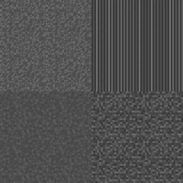 Uppsättning Sömlösa Abstrakta Bakgrunder Kallad Textur Geometrisk Banderoll Svart Och — Stock vektor
