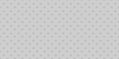 Kusursuz tek renkli arka plan ve elle çizilmiş kalpler. Kusursuz desen. Sevgililer Günü. Siyah beyaz illüstrasyon