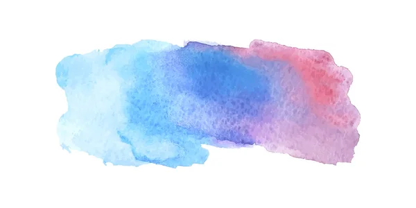 Colorful Aquarelle Spot Isolated White Colored Blotch Watercolour Splotch Paint — Stockvector