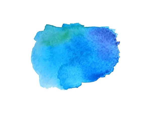 Mancha Colorida Branco Isolado Mancha Colorida Splotch Aquarela Manchas Tinta —  Vetores de Stock