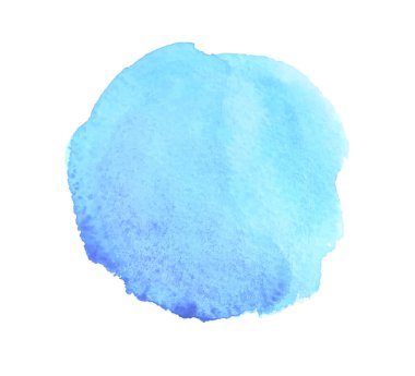 İzole edilmiş beyaz üzerinde renkli akvaryum lekesi. Renkli leke. Suluboya lekesi. Boya ve mürekkep lekeleri. Soyut leke