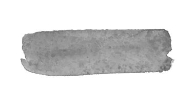 Beyaz üzerine suluboya lekesi. El çizimi bir nesne. Suluboya sanat eseri. Sanat afişi. Siyah beyaz illüstrasyon