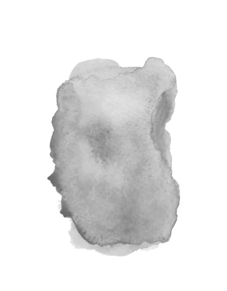 白の水彩スポット 手描きのオブジェクト 水彩画 アートバナー 白黒のイラスト — ストックベクタ