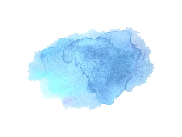 Colorful Aquarelle Spot Isolated White Colored Blotch Watercolour Splotch Paint —  Vetores de Stock