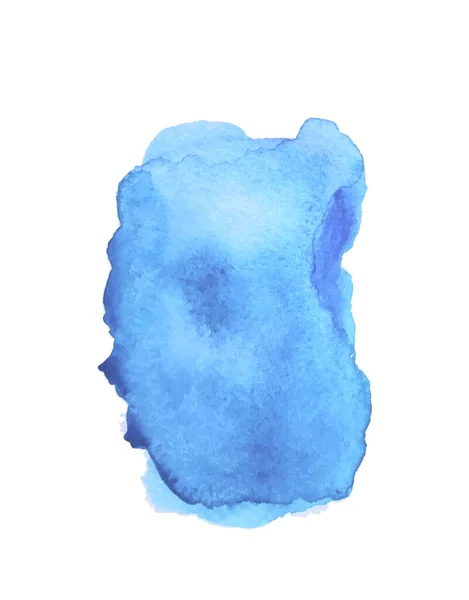 Colorful Aquarelle Spot Isolated White Colored Blotch Watercolour Splotch Paint — Image vectorielle