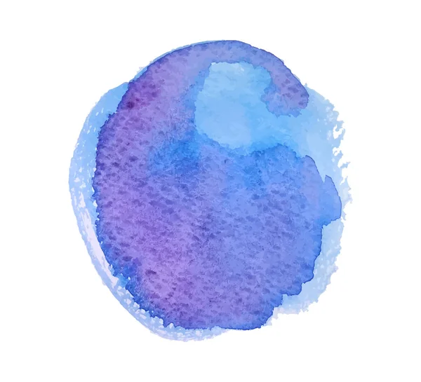 Handgezeichnete Farbenfrohe Kunst Aquarellfleck Auf Isoliertem Weiß Farbkleckse Aquarellkleckse Farbe — Stockvektor